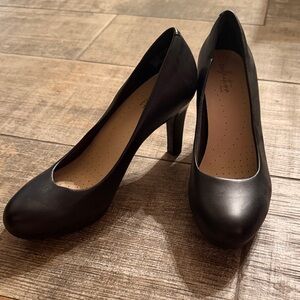 Clarks Elegant Black Heels